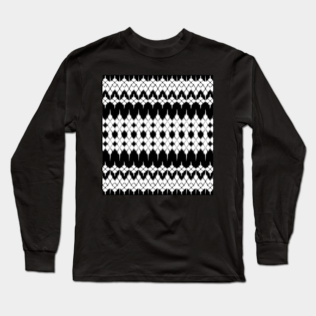 beautiful fabric pattern Long Sleeve T-Shirt by noke pattern